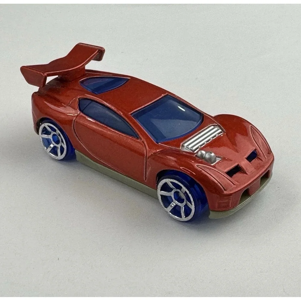Hot Wheels Nitrium 2005 McDonalds Happy Meal‎ Metallic Red Blue Wheels Toy Car